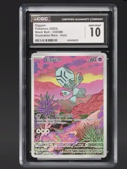 The Pokemon Company Elgyem Black Bolt Illustration Rare Holo CGC 10 120/086 - Image 1