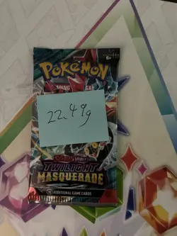 (VERY HEAVY) 22.49g Pokemon TCG Twilight Masquerade Booster Pack (SEALED)✅ - Image 2