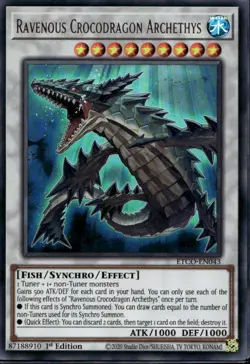 Ravenous Crocodragon Archethys 1st Ed Ultra Rare ETCO-EN043 Yu-Gi-Oh! - Image 1