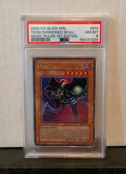 2002 Yu-Gi-Oh! Magic Ruler Toon Summoned Skull 1st Edition #MRL-073 PSA 8 - Image 1