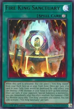 x1 Fire King Sanctuary - SR14-EN024 - Ultra Rare - 1st Edition Yu-Gi-Oh! M/NM - Image 1