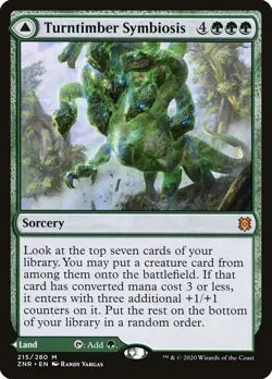 Turntimber Symbiosis // Turntimber, Serpentine Wood [Zendikar Rising] Magic MTG - Image 1