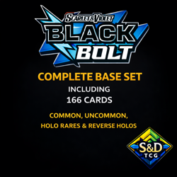 Pokemon TCG Black Bolt Complete Set 166 Cards NM Holo Reverse EX - Image 1