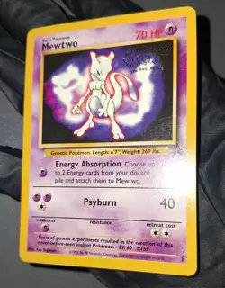 Mewtwo #3 WB Movie Promo 1999 NM Holo Pokemon TCG Black Star Promo - Image 1