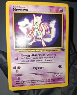 Mewtwo #3 WB Movie Promo 1999 NM Holo Pokemon TCG Black Star Promo - Image 2