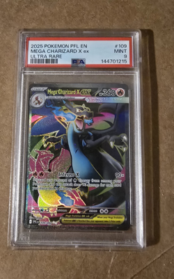 Pokemon TCG Mega Charizard X ex 109/094 Phantasmal Flames Ultra Rare Holo PSA 9 - Image 1