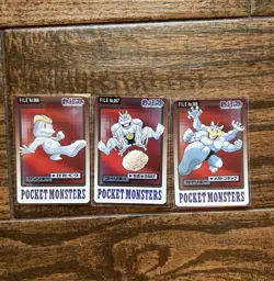 1997 Pokemon Carddass Machop Machoke Machamp - Image 1