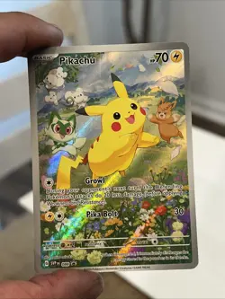Pikachu SVP 088 Black Star Promo Scarlet & Violet Full Art Holo Pokemon TCG NM - Image 2