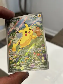 Pikachu SVP 088 Black Star Promo Scarlet & Violet Full Art Holo Pokemon TCG NM - Image 4