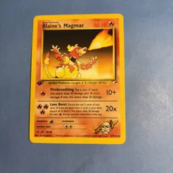 Blaine's Magmar 37/132 Gym Heroes 1st Edition Uncommon Pokemon Card - Image 1