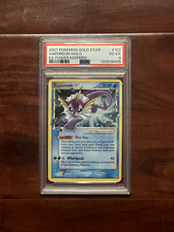 2007 POKEMON EX POWER KEEPERS #102 VAPOREON-HOLO EX POWER KEEPERS - Image 1
