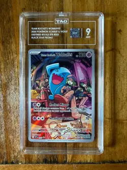 POKEMON TCG - SCARLET & VIOLET PROMOS - TEAM ROCKET'S WOBBUFFET 203 - TAG 9 - Image 1