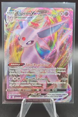2021 Pokemon Espeon VMAX 065/203 SWSH07: Evolving Skies Holo - Image 1