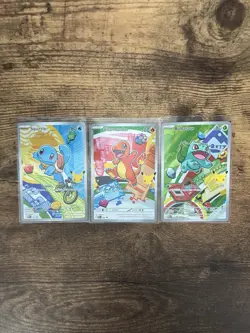 Pokemon TCG First Partner Illustration Collection Series 1 Kanto GEN 1 Starters - Image 1