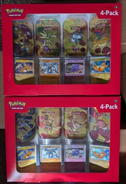 Pokemon TCG - 151 Mini Tin 4-Pack Sam’s Club - 2x Sets - incl 8 tin arts - Image 1