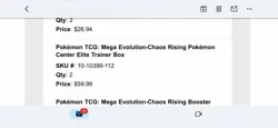 Pokemon Center Chaos Rising Elite Trainer Box ETB CONFIRMED PRESALE SHIPS 5/22 - Image 1