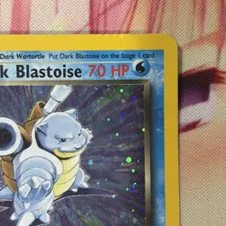 Pokemon Dark Blastoise 3/82 Team Rocket Holo Moderately Played scratches crease - Image 5