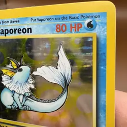 Pokemon TCG Vaporeon Jungle 12/64 Holo Unlimited Holo Rare LP - Image 3