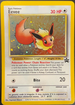 Pokemon - Eevee - #11 WOTC Black Star Promo - Holo Promo - Image 1