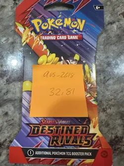 Pokemon Destined Rivals HEAVY 32.81g! Sleeved Booster -Possible GODU - Image 2