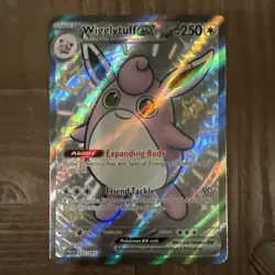Wigglytuff ex Shiny Ultra Rare SV: Paldean Fates 222/091 NM Pokemon TCG - Image 1
