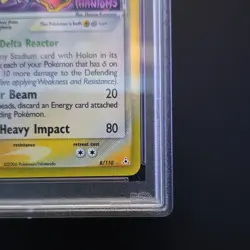 Pokemon EX Gyarados Delta Species Reverse Foil 8/110 Holon Phantoms PSA 8 - Image 5