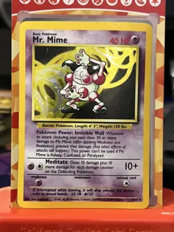 Mr. Mime - 6/64 - (No Set Symbol Misprint) NM Jungle Pokemon - Image 1