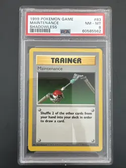 1999 Pokemon Game Maintenance Shadowless Nm-Mt 8 - Image 1