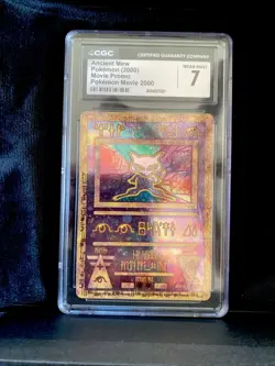 1999 Pokemon Movie Promo 2000 Ancient Mew BGS 7.5 Near Mint WOTC - Image 1