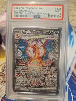 Pokemon Charizard ex Holo Special Illustration Rare Obsidian Flames PSA 9 - Image 1