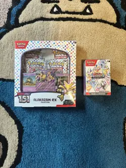 Pokemon 151 Alakazam Box + Sealed Prismatic Evolutions - Image 1