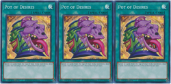 Pot of Desires - Playset 3 Cards - RA01-EN056 - Super Rare - Yugioh - Image 1