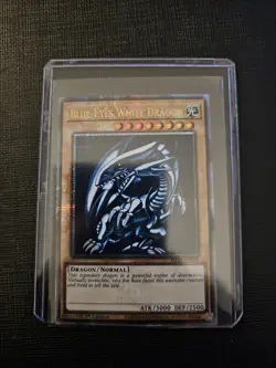 QCR Blue-Eyes White Dragon Quarter Century Secret Rare Yugioh NM TCG MP24-EN001 - Image 1