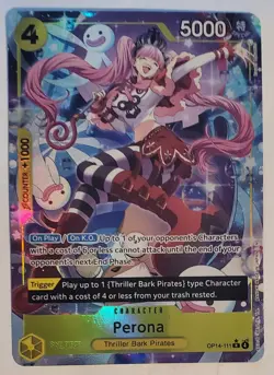 One Piece Perona - OP14-111 (Alternate Art) OP14-111 The Azure Sea's Seven Foil - Image 1