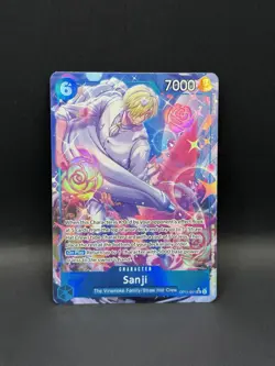 Sanji OP11-051 ALTERNATE ART A Fist Of Divine Speed One Piece SR ALT English CCG - Image 1