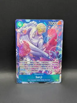 Sanji OP11-051 ALTERNATE ART A Fist Of Divine Speed One Piece SR ALT English CCG - Image 2
