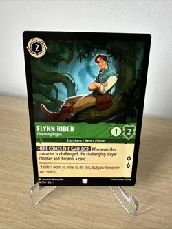 DISNEY LORCANA THE FIRST CHAPTER NON FOIL Flynn Rider Charming Rogue - Image 1