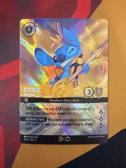 Stitch - Rock Star (Store Championship) 30 Disney Lorcana Promo Cards Holo - Image 1
