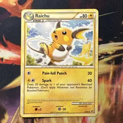 Raichu 33/90 Uncommon Undaunted 2010 Pokemon Card TCG - LP/NM - Image 1