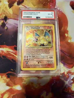 Charizard 4/102 1999 Base Set Holo Rare Pokemon Card - PSA 6 - Image 1