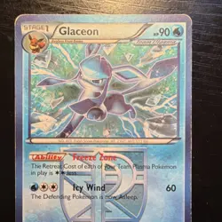 Glaceon Team Plasma Holo Rare Pokemon Card Plasma Freeze 23/116 90 HP Stage 1 - Image 2