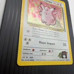 Pokemon TCG Erika's Clefable Gym Heroes Holo Rare Card 3/132 HP Condition - Image 5