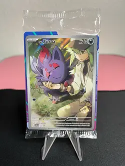 N's Zorua 189 Pokemon Sv: Scarlet & Violet Promo Card Full Art Holo SEALED! - Image 1