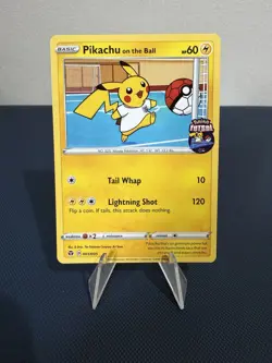 Pokemon Pikachu TCG Promo Card Pikachu On the Ball Futsal, 001/005 - Image 1