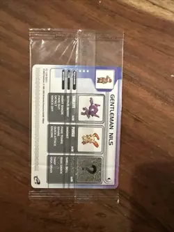 Gentleman Nils Pokemon 2003 Promo NEW SEALED CARD - Image 4