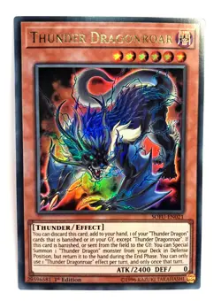 Thunder Dragonroar SOFU-EN021 1st Edition Ultra Rare NM Yu-Gi-Oh Card - Image 1