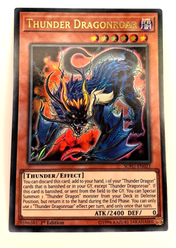 Thunder Dragonroar SOFU-EN021 1st Edition Ultra Rare NM Yu-Gi-Oh Card - Image 2