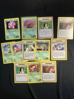 Erika Pokemon Card Collection Lot Vintage Wotc Gym Holos Grass More - Image 1