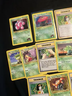 Erika Pokemon Card Collection Lot Vintage Wotc Gym Holos Grass More - Image 2