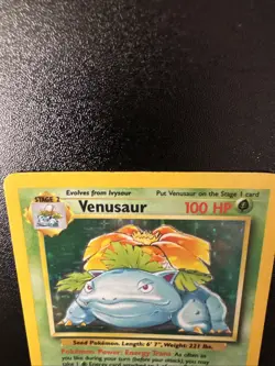 Pokemon TCG Venasaur Holo Rare Card 15/102 Base Set - Image 3
